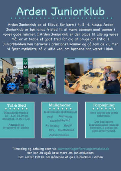 Billede af plakat - arden juniorklub