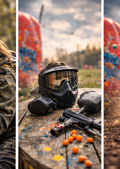 Billede af paintball