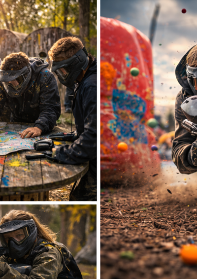 Billede af paintball