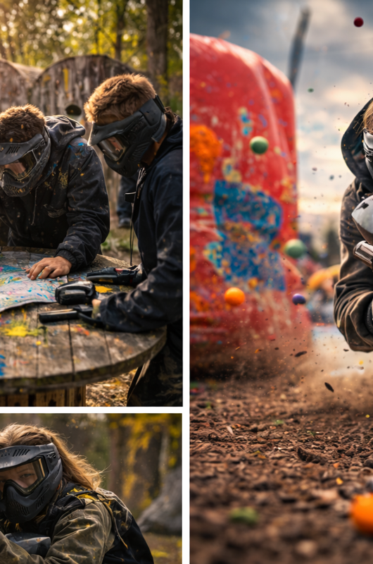 Billede af paintball